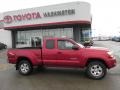 2007 Impulse Red Pearl Toyota Tacoma V6 TRD Access Cab 4x4  photo #2