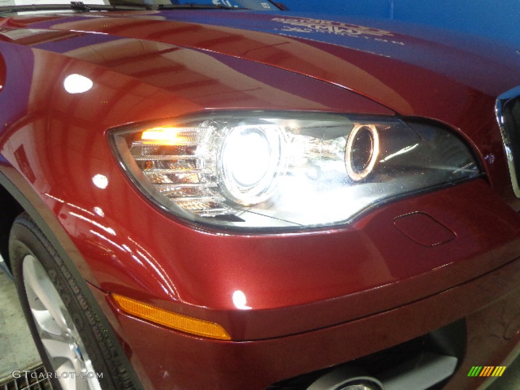 2011 X6 xDrive35i - Vermillion Red Metallic / Sand Beige photo #8