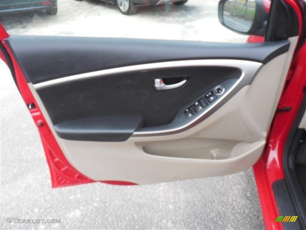 2013 Elantra GT - Red / Beige photo #11