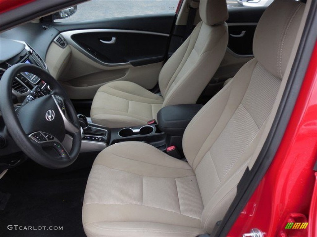 2013 Elantra GT - Red / Beige photo #13