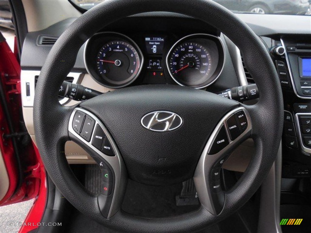 2013 Elantra GT - Red / Beige photo #18