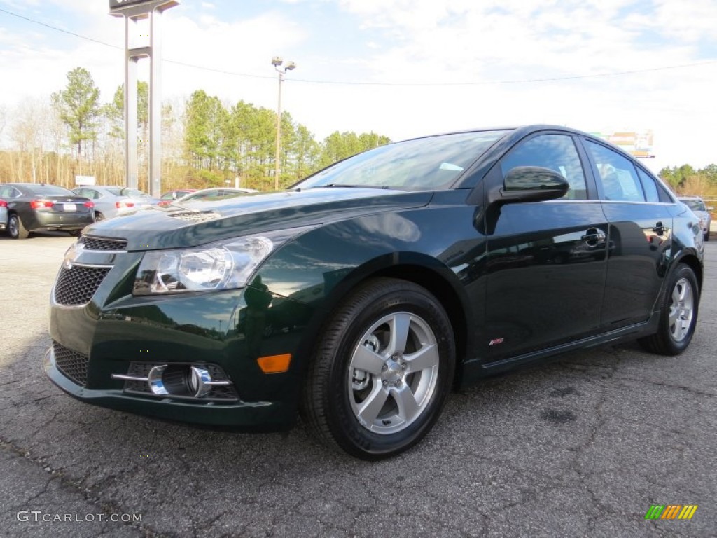 Rainforest Green Metallic 2014 Chevrolet Cruze LT Exterior Photo #89547076