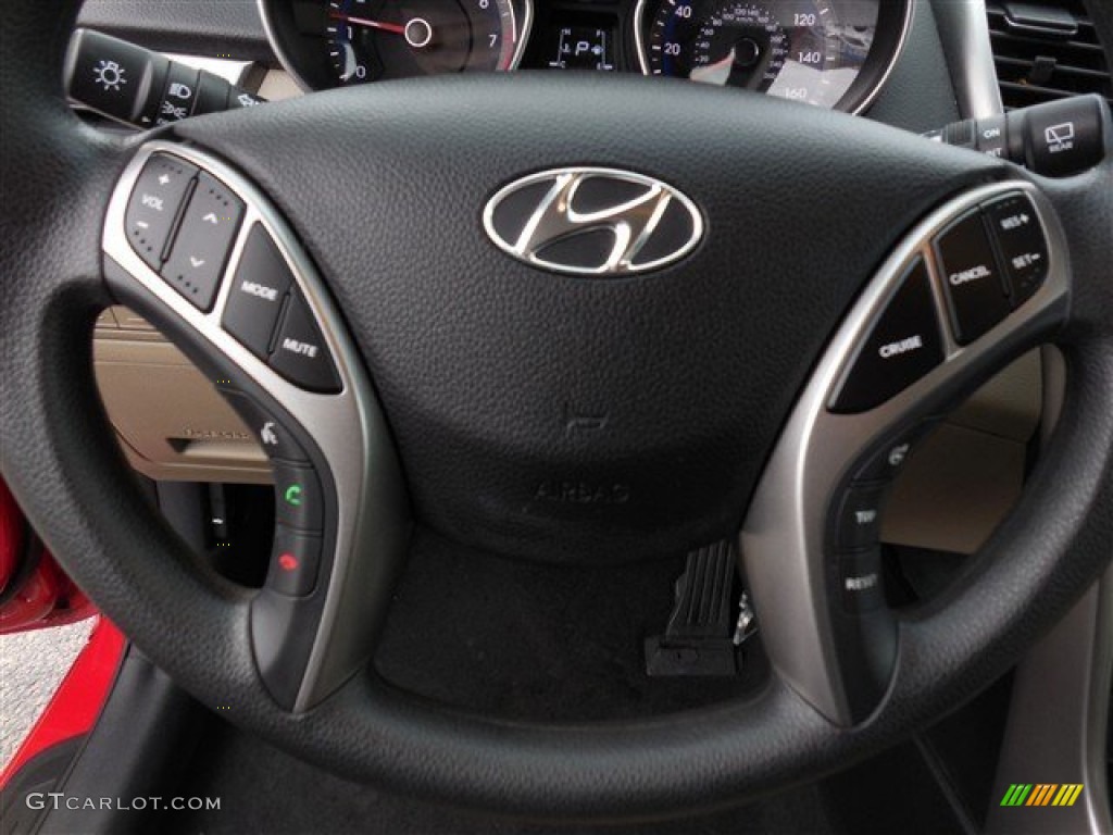 2013 Elantra GT - Red / Beige photo #22