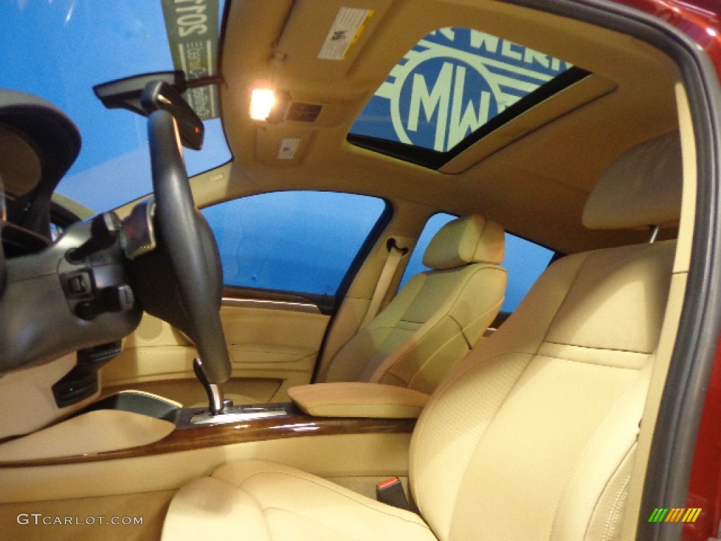 2011 X6 xDrive35i - Vermillion Red Metallic / Sand Beige photo #24