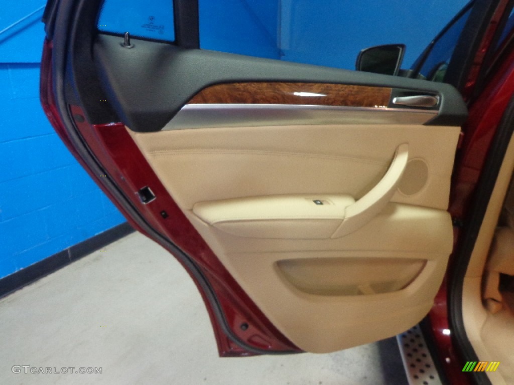 2011 X6 xDrive35i - Vermillion Red Metallic / Sand Beige photo #27