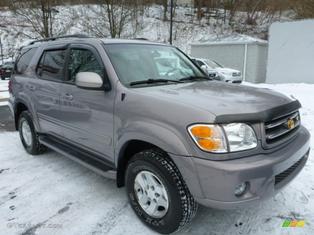 2002 Sequoia Limited 4WD - Thunder Gray Metallic / Oak photo #1
