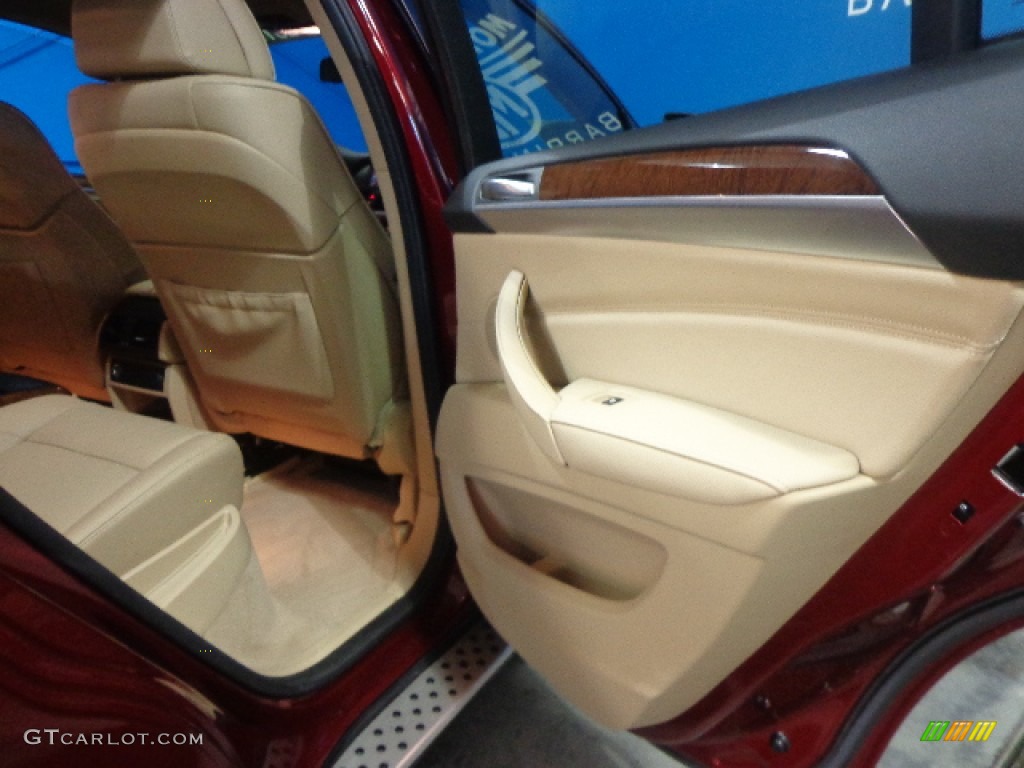 2011 X6 xDrive35i - Vermillion Red Metallic / Sand Beige photo #30