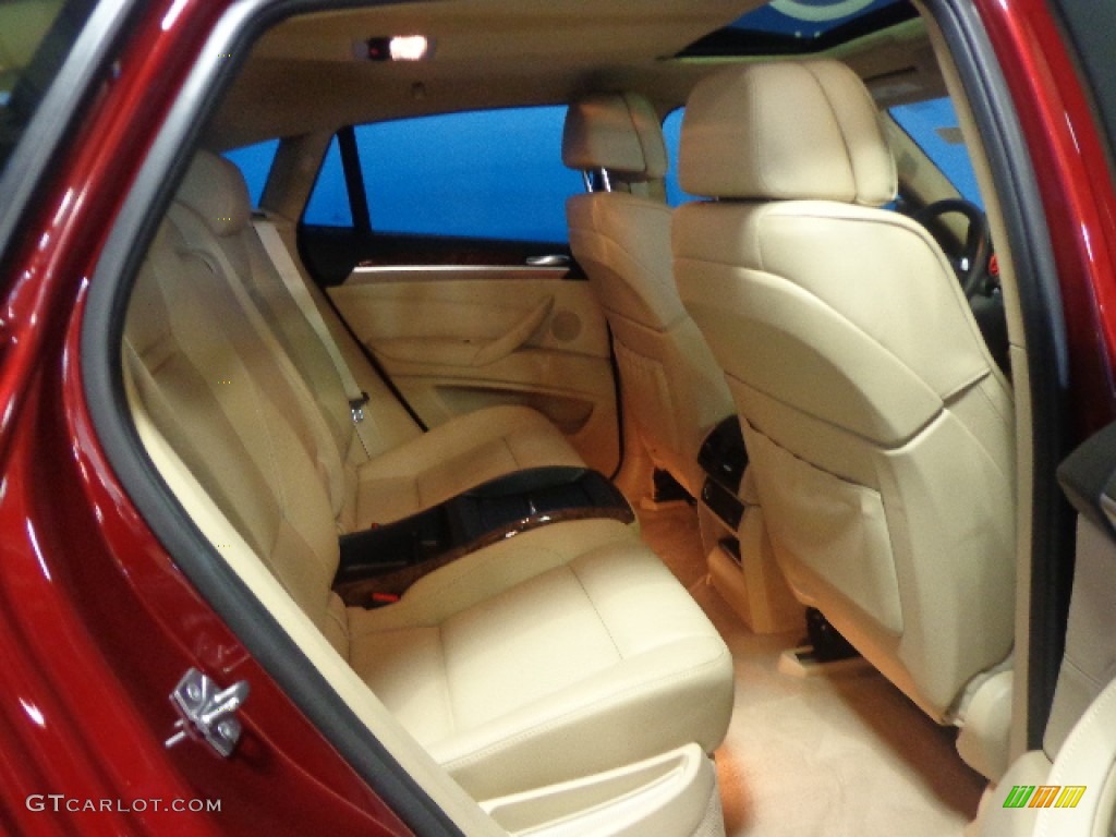 2011 X6 xDrive35i - Vermillion Red Metallic / Sand Beige photo #31
