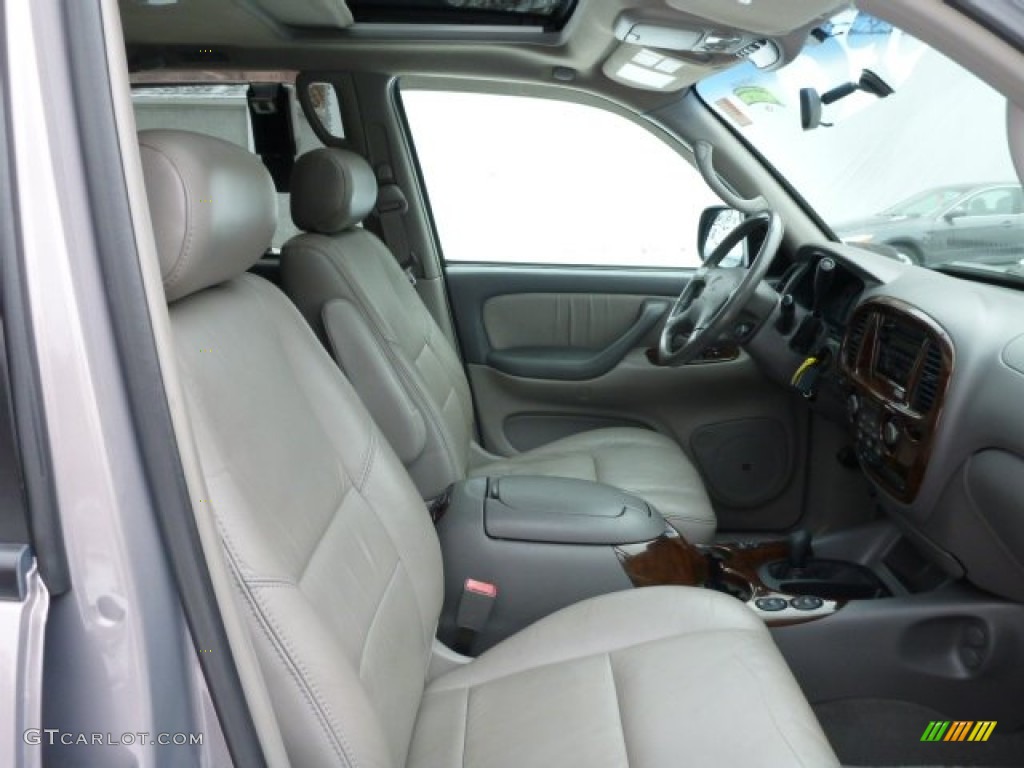 2002 Sequoia Limited 4WD - Thunder Gray Metallic / Oak photo #13