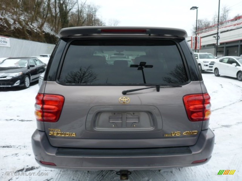 2002 Sequoia Limited 4WD - Thunder Gray Metallic / Oak photo #15