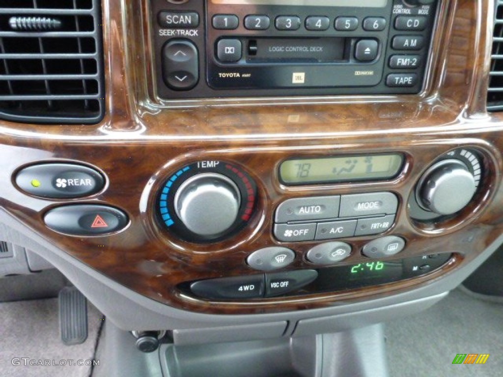 2002 Sequoia Limited 4WD - Thunder Gray Metallic / Oak photo #24