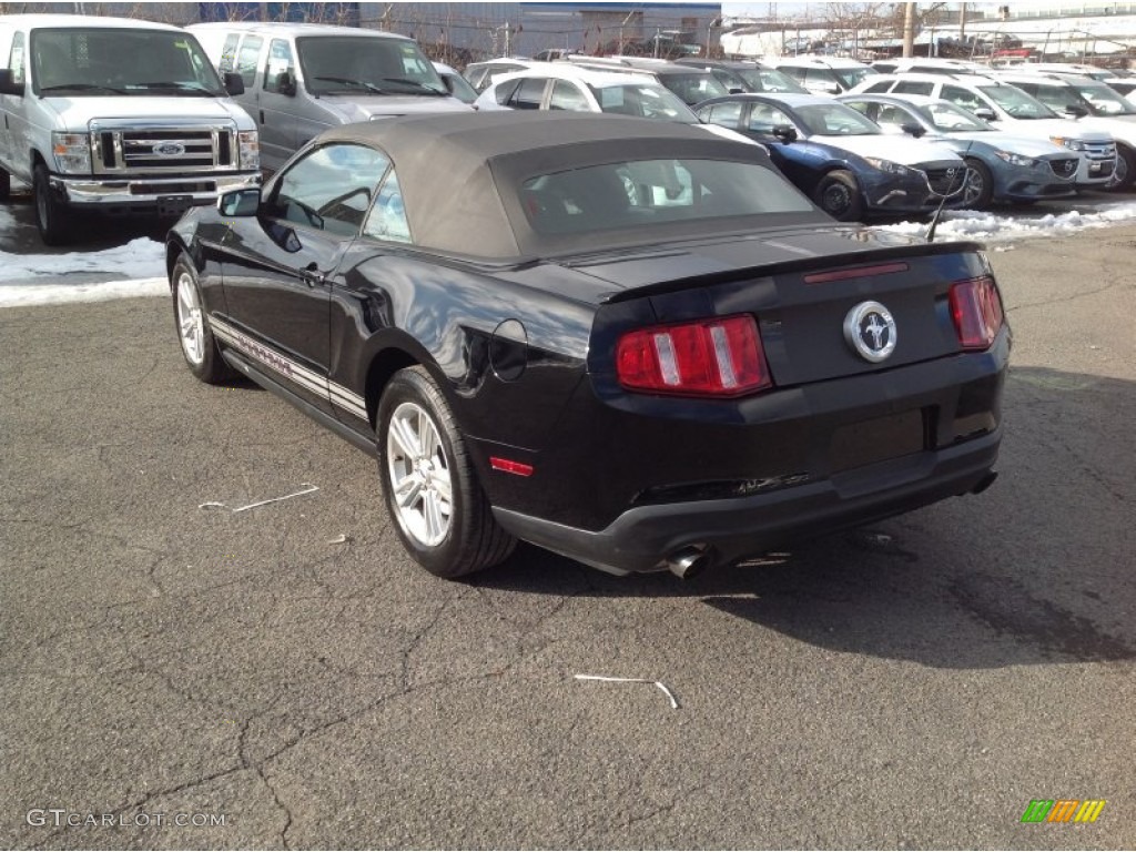 2011 Mustang V6 Convertible - Ebony Black / Charcoal Black photo #6