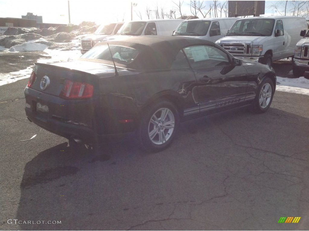 2011 Mustang V6 Convertible - Ebony Black / Charcoal Black photo #8