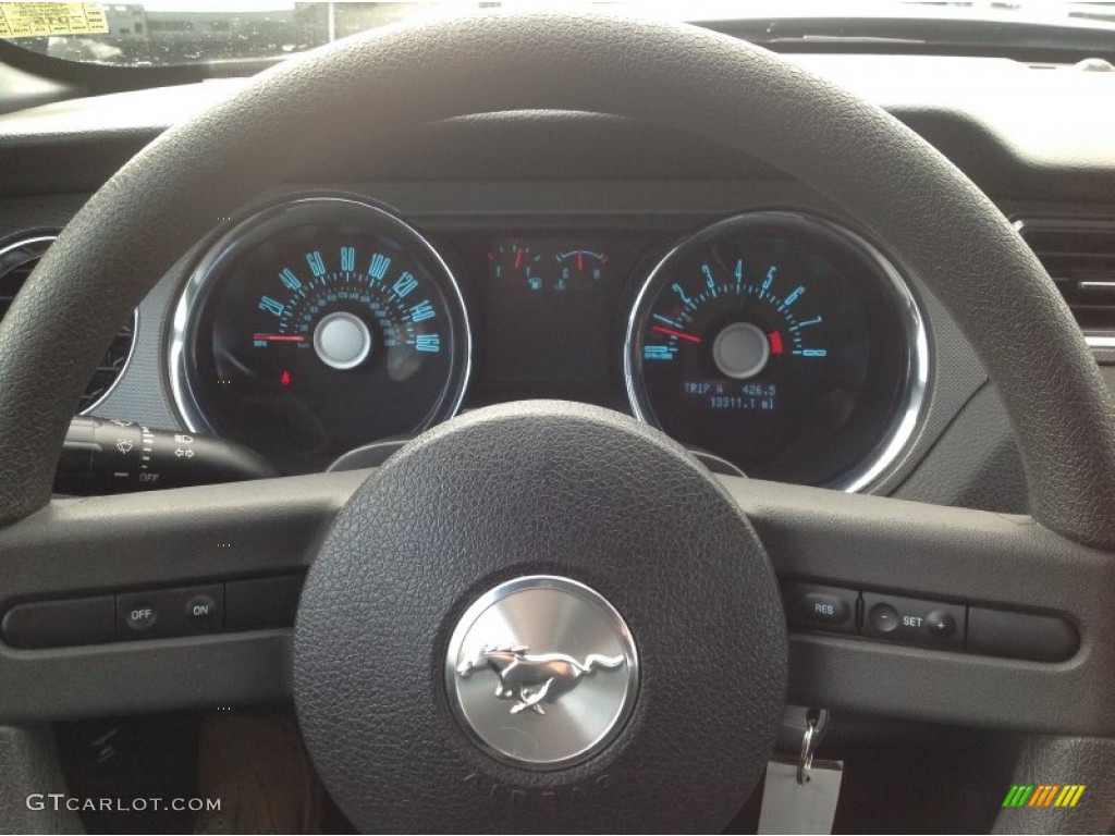 2011 Mustang V6 Convertible - Ebony Black / Charcoal Black photo #15
