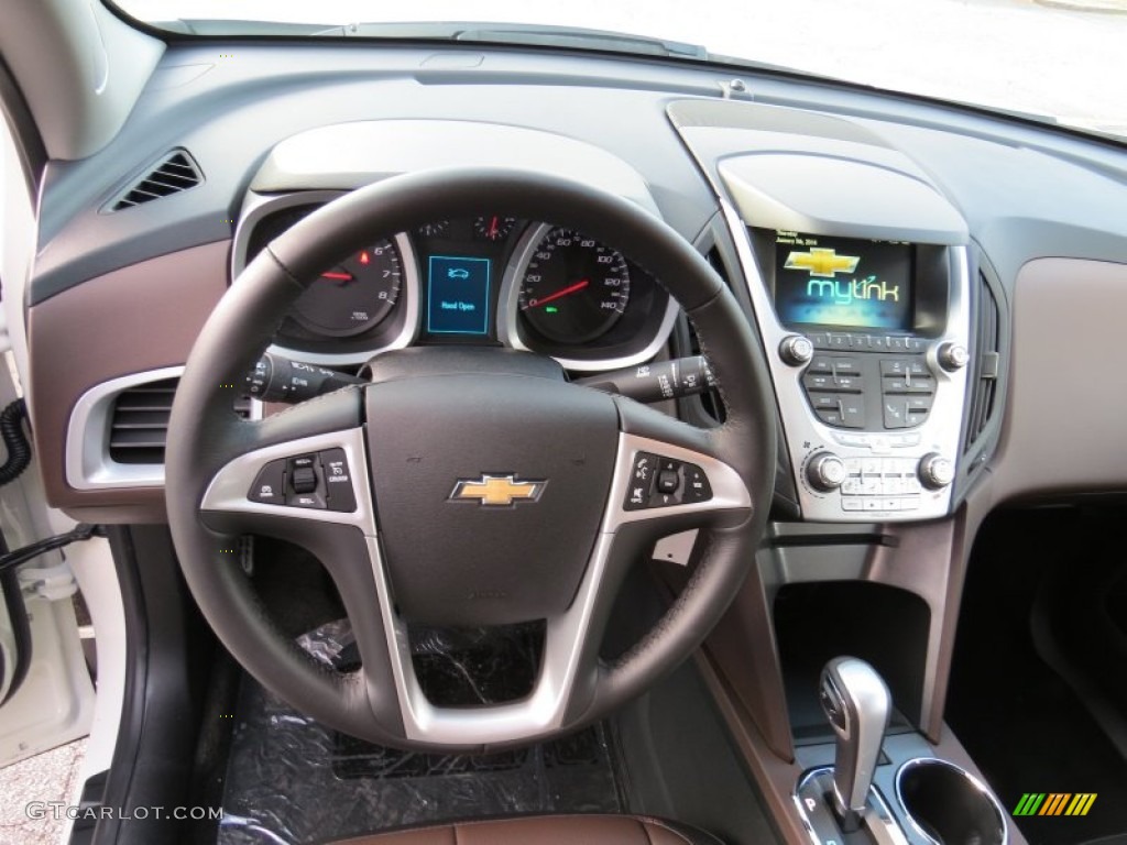 2014 Chevrolet Equinox LT Brownstone/Jet Black Dashboard Photo #89548453