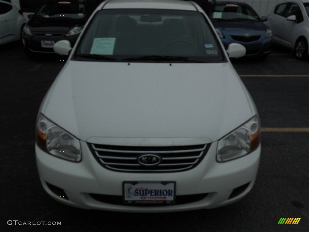 2008 Spectra LX Sedan - White / Gray photo #23