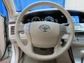 2008 Toyota Avalon Ivory Beige Interior Steering Wheel Photo