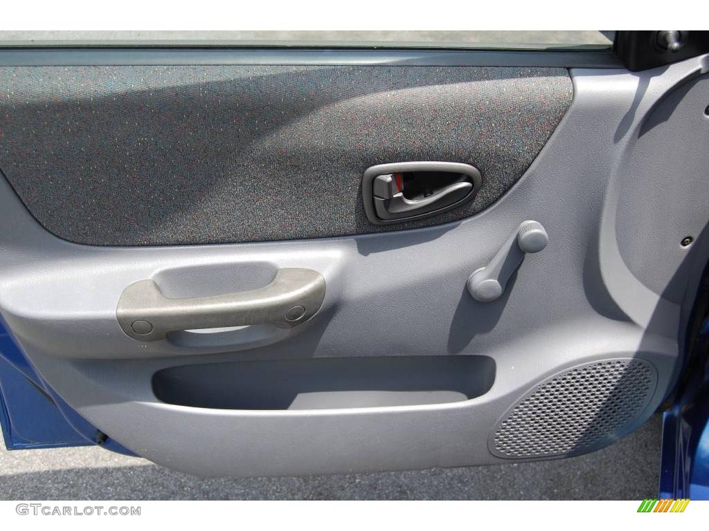 2001 Accent GL Sedan - Coastal Blue / Gray photo #12