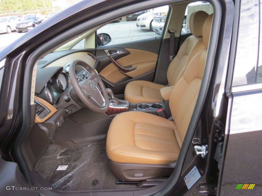 Choccachino Interior 2014 Buick Verano Leather Photo #89550286