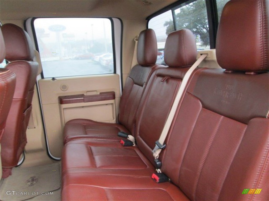 2012 Ford F250 Super Duty King Ranch Crew Cab 4x4 Rear Seat Photo #89551561