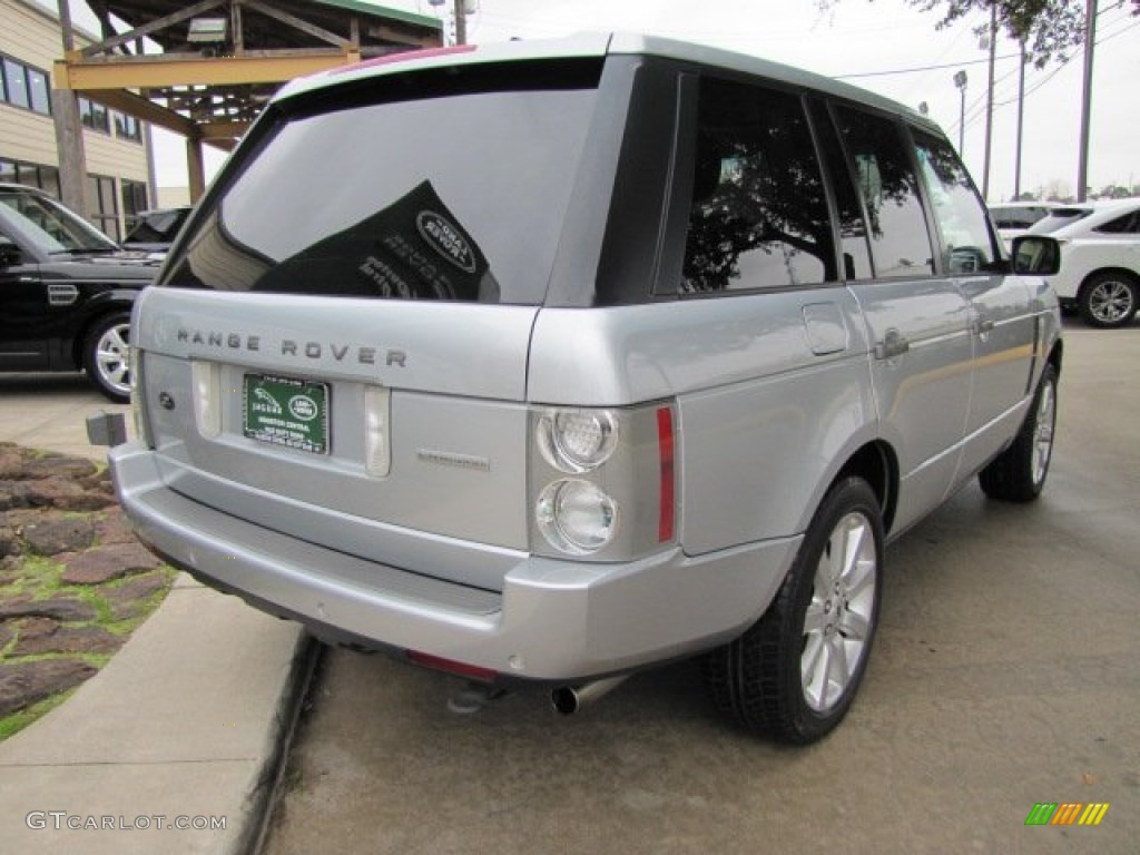 2008 Range Rover V8 Supercharged - Zermatt Silver Metallic / Jet Black photo #10