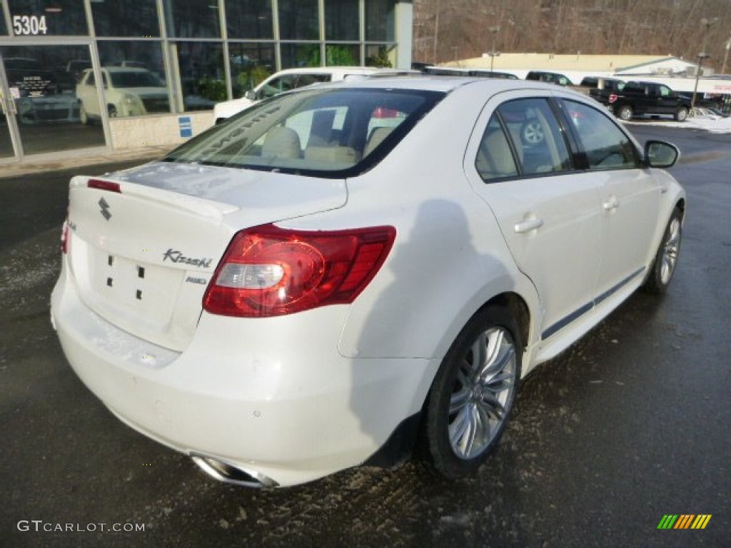 2012 Kizashi Sport SLS AWD - White Water Pearl / Beige photo #2