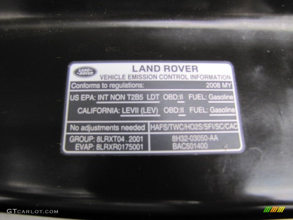 2008 Range Rover V8 Supercharged - Zermatt Silver Metallic / Jet Black photo #55