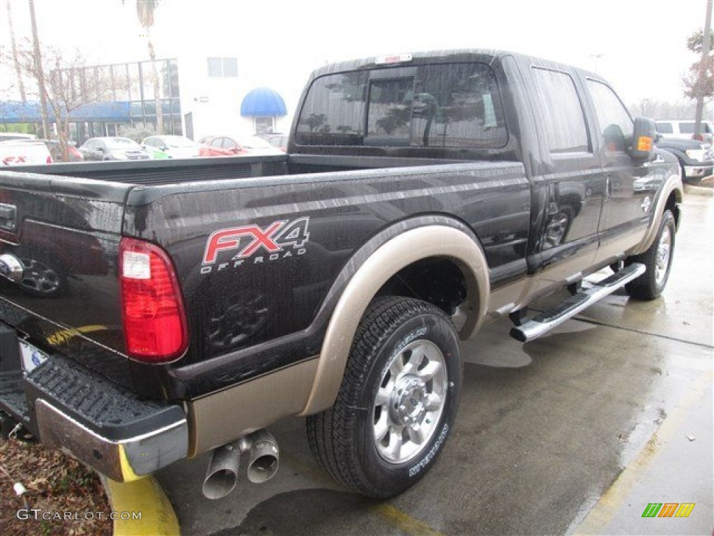 2014 F250 Super Duty Lariat Crew Cab 4x4 - Kodiak Brown Metallic / Adobe photo #6