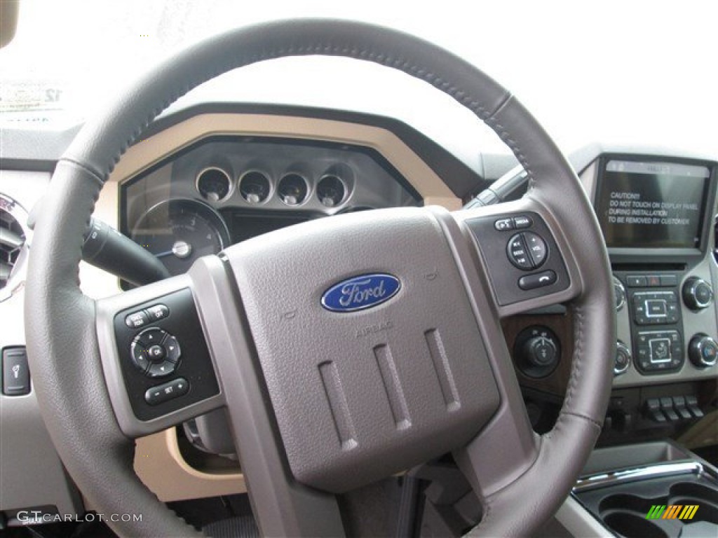 2014 F250 Super Duty Lariat Crew Cab 4x4 - Kodiak Brown Metallic / Adobe photo #17