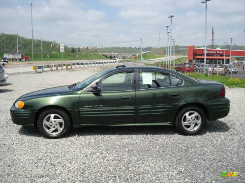 2000 Grand Am SE Sedan - Spruce Green Metallic / Dark Pewter photo #1