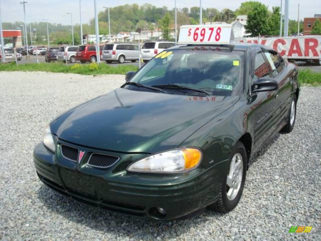 2000 Grand Am SE Sedan - Spruce Green Metallic / Dark Pewter photo #11