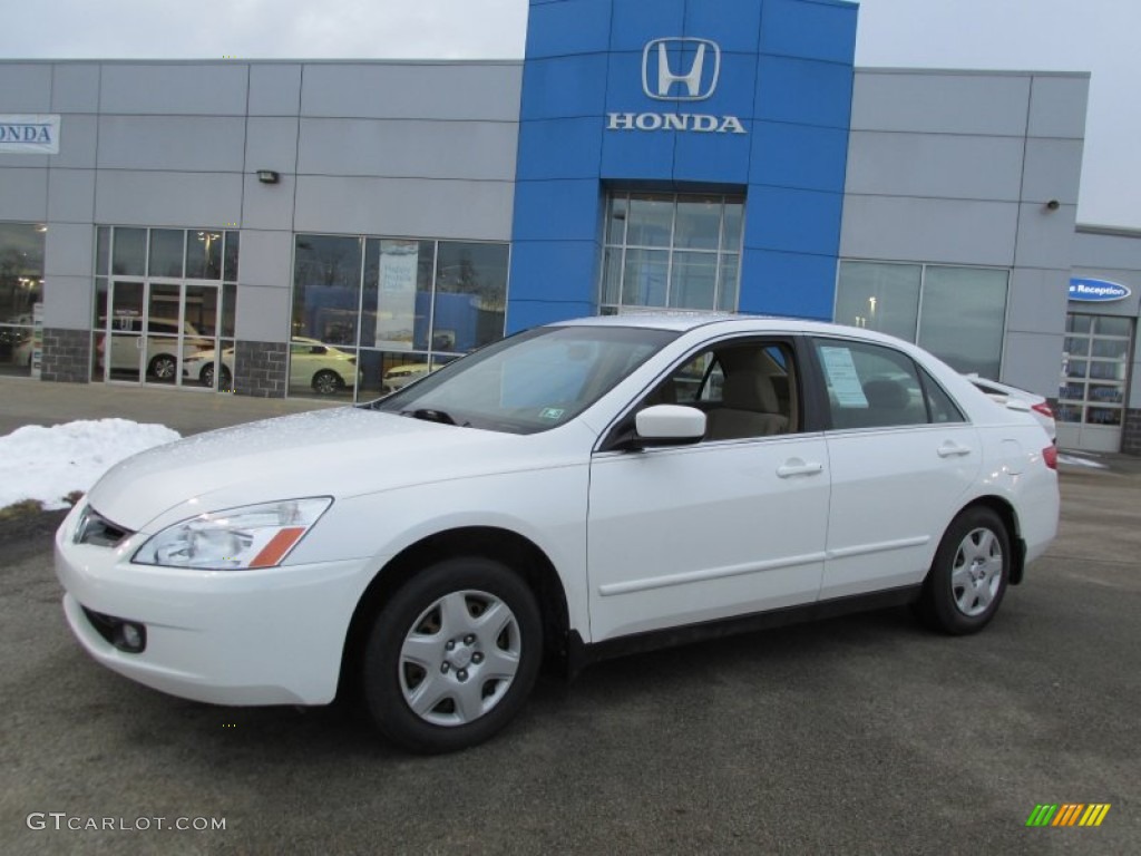 2005 Accord LX Sedan - Taffeta White / Ivory photo #1