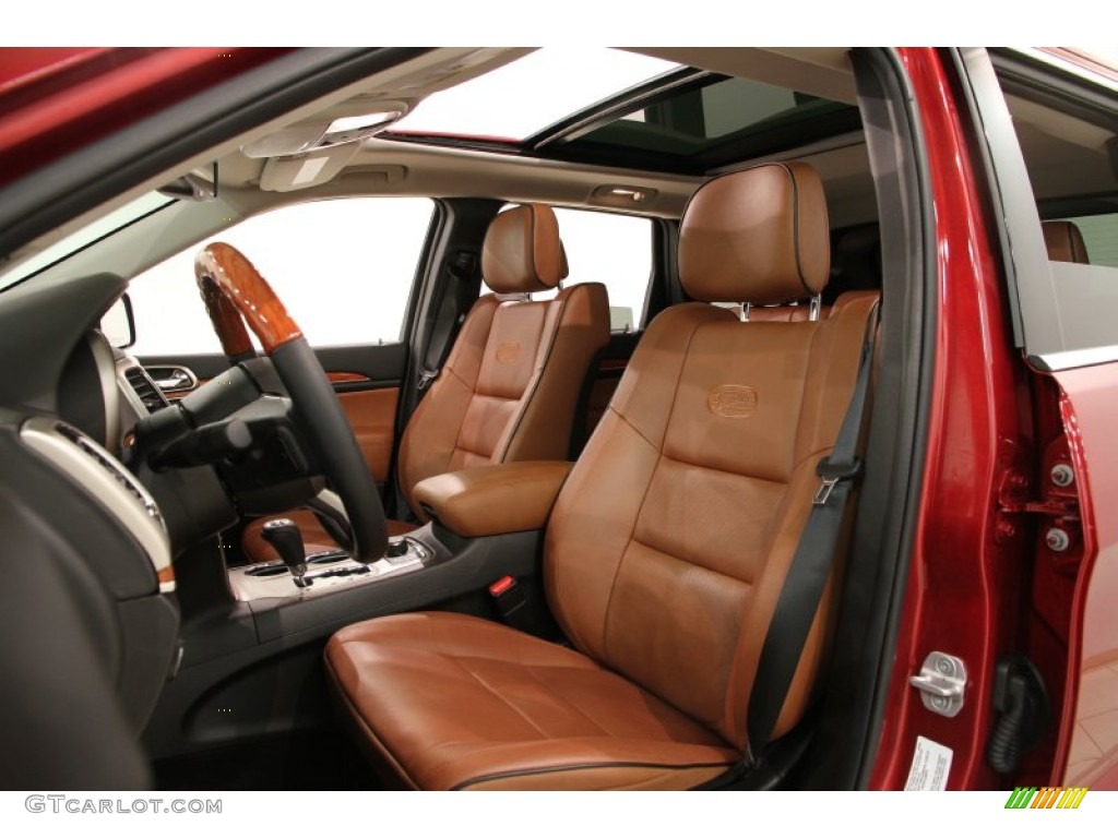2013 Grand Cherokee Overland 4x4 - Deep Cherry Red Crystal Pearl / New Saddle/Black photo #6