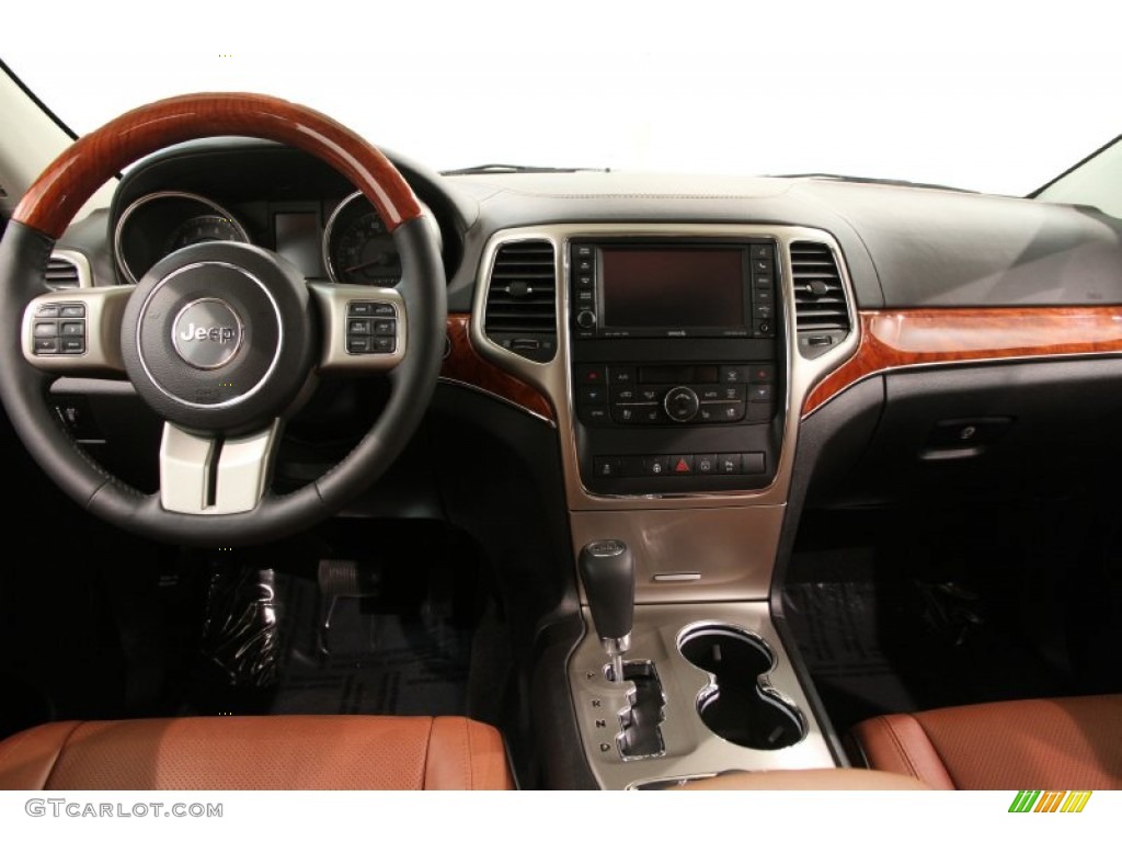 2013 Grand Cherokee Overland 4x4 - Deep Cherry Red Crystal Pearl / New Saddle/Black photo #26