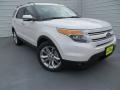 2014 White Platinum Ford Explorer Limited  photo #1