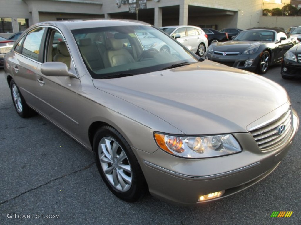 2007 Azera Limited - Golden Beige Metallic / Beige photo #8