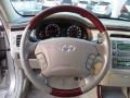 2007 Hyundai Azera Beige Interior Steering Wheel Photo