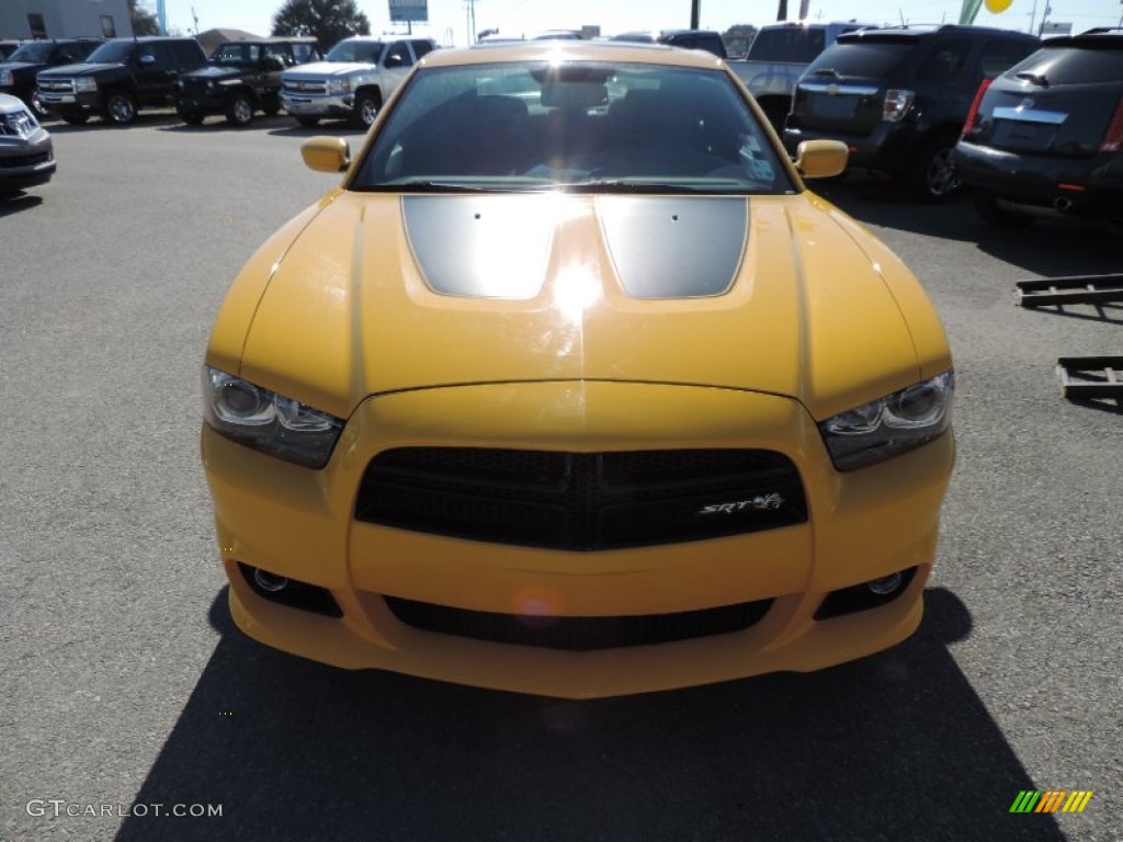 2012 Charger SRT8 Super Bee - Stinger Yellow / Black/Super Bee Stripes photo #2