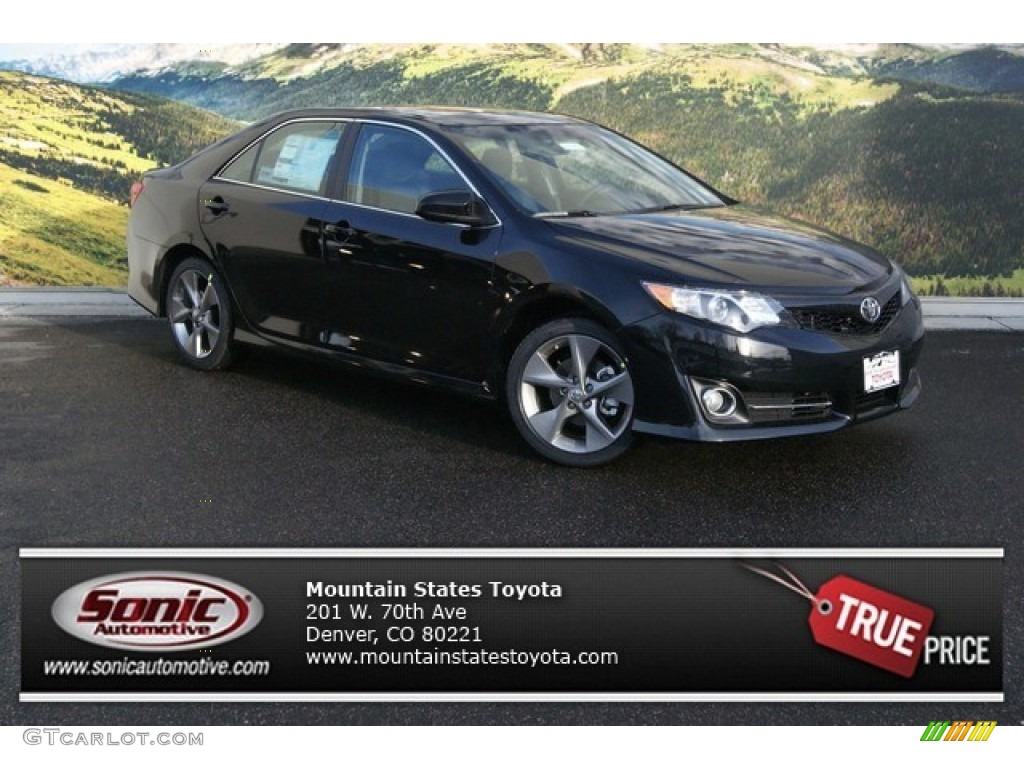 2014 Camry SE - Attitude Black Metallic / Black photo #1
