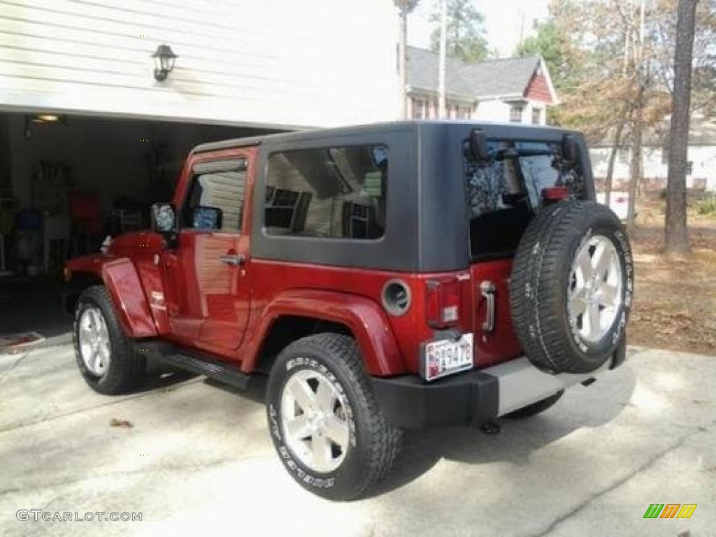 2009 Wrangler Sahara 4x4 - Red Rock Crystal Pearl Coat / Dark Slate Gray/Medium Slate Gray photo #3