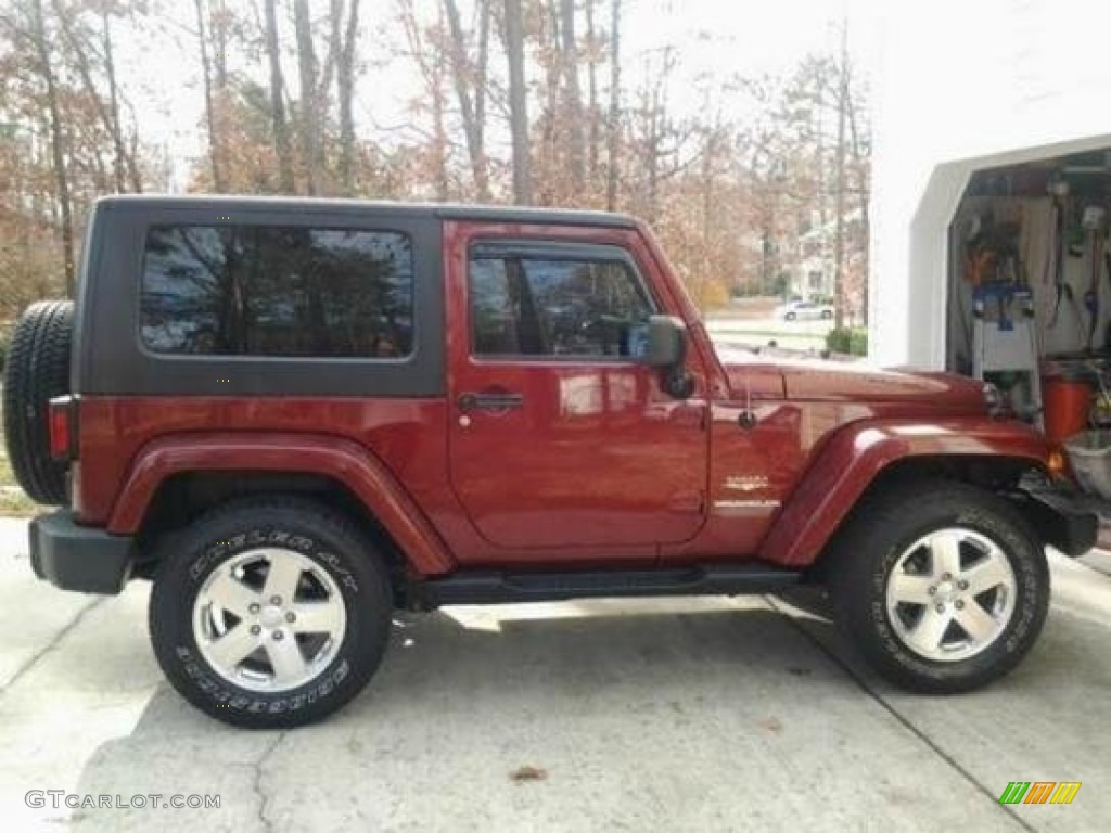 2009 Wrangler Sahara 4x4 - Red Rock Crystal Pearl Coat / Dark Slate Gray/Medium Slate Gray photo #4