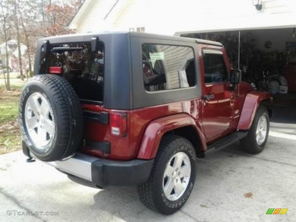 2009 Wrangler Sahara 4x4 - Red Rock Crystal Pearl Coat / Dark Slate Gray/Medium Slate Gray photo #5