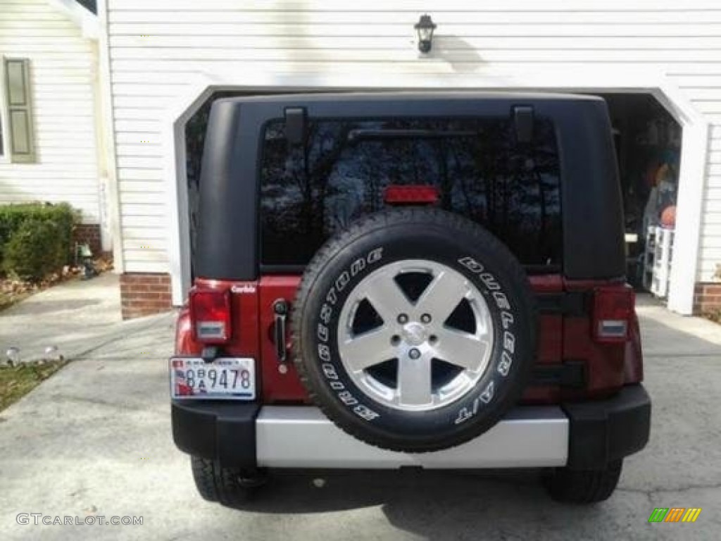 2009 Wrangler Sahara 4x4 - Red Rock Crystal Pearl Coat / Dark Slate Gray/Medium Slate Gray photo #6