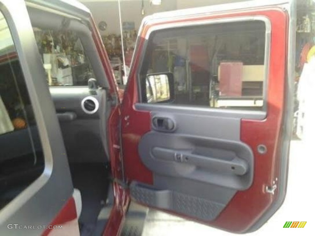 2009 Wrangler Sahara 4x4 - Red Rock Crystal Pearl Coat / Dark Slate Gray/Medium Slate Gray photo #14