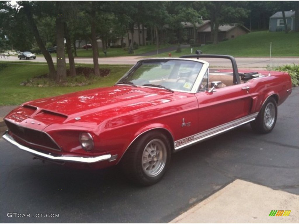 Candy Apple Red 1968 Ford Mustang Shelby GT500 KR Convertible Exterior Photo #89568095