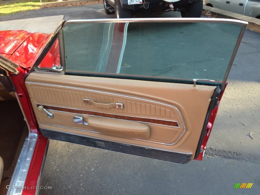 1968 Ford Mustang Shelby GT500 KR Convertible Saddle Door Panel Photo #89568272