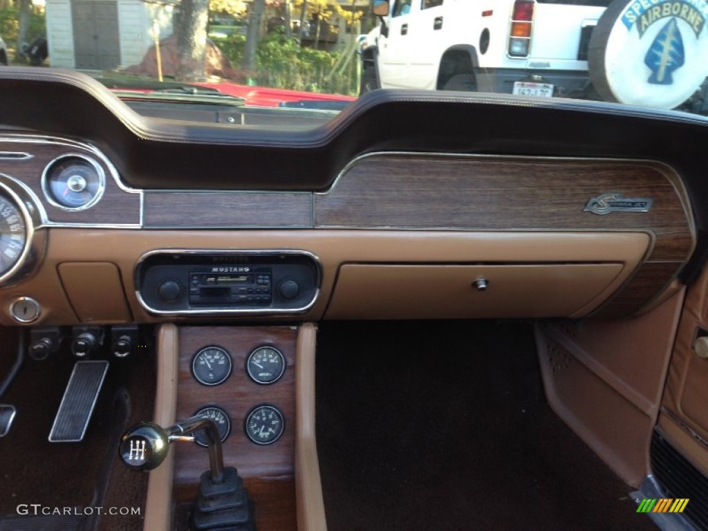 1968 Ford Mustang Shelby GT500 KR Convertible Saddle Dashboard Photo #89568350