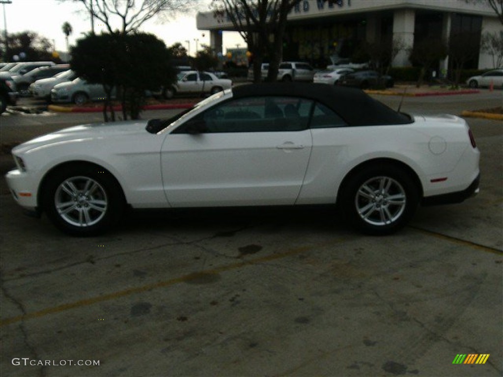 2011 Mustang V6 Convertible - Performance White / Stone photo #6