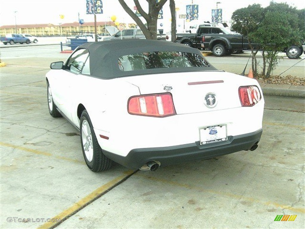 2011 Mustang V6 Convertible - Performance White / Stone photo #7