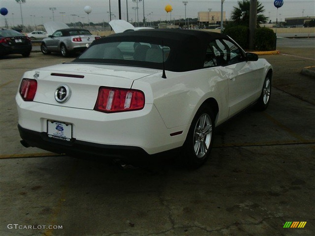 2011 Mustang V6 Convertible - Performance White / Stone photo #9